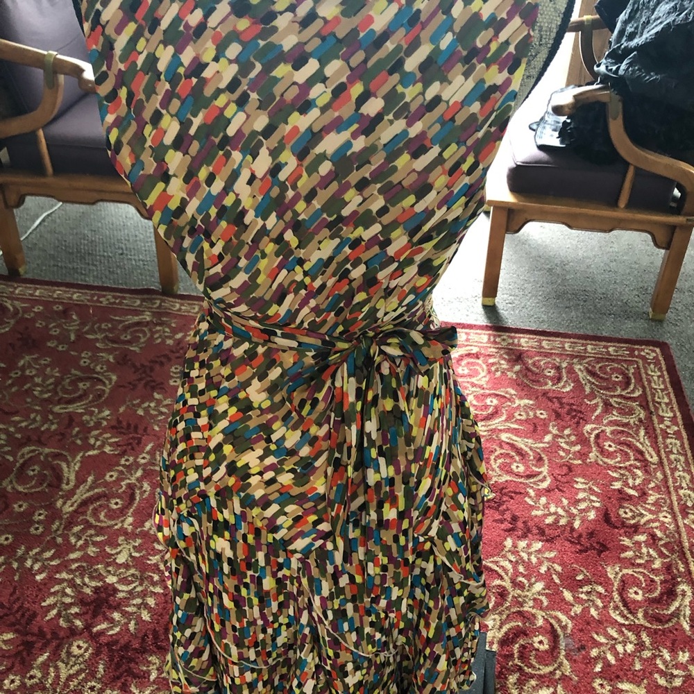 Signature Studio Multicolor Ruffled Midi Dress - Picture 6 of 6